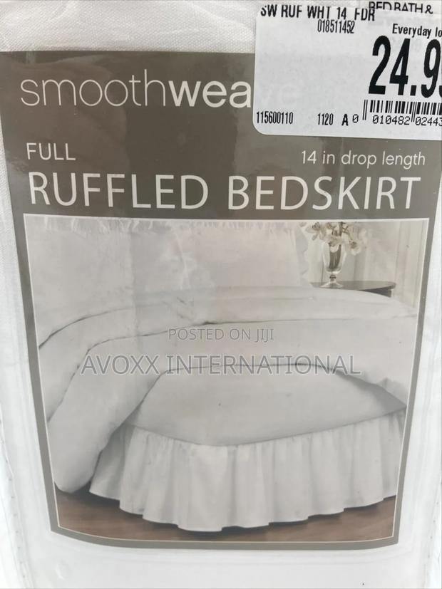 Smoothweave 14in Drop Length Full Ruffled Bed Skirt · Photo 1