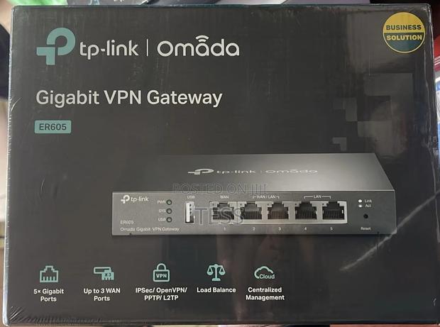 TP-Link Er605 V2 Wired Gigabit VPN Router Omada · Photo 1