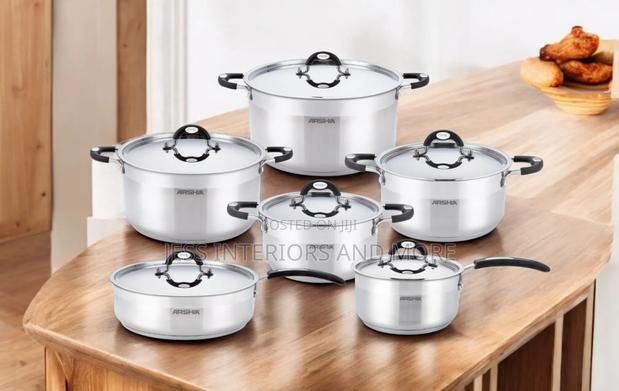 Arshia 12-Piece Stainless Steel Cookware Set · Photo 1