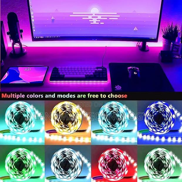15 M RGB Bluetooth Control Led Strip Lights Usb Color · Photo 3