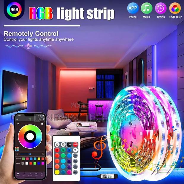 15 M RGB Bluetooth Control Led Strip Lights Usb Color · Photo 4