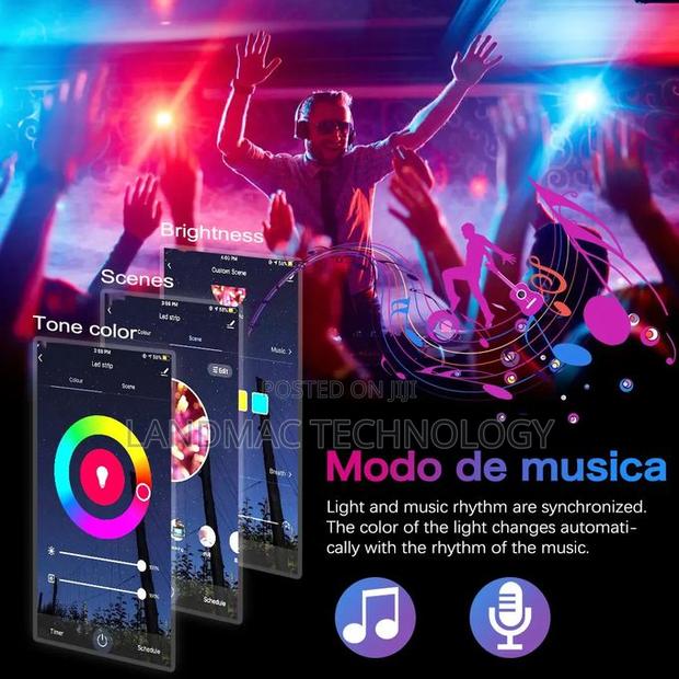 20 M RGB Bluetooth Control Led Strip Lights Usb Color · Photo 3
