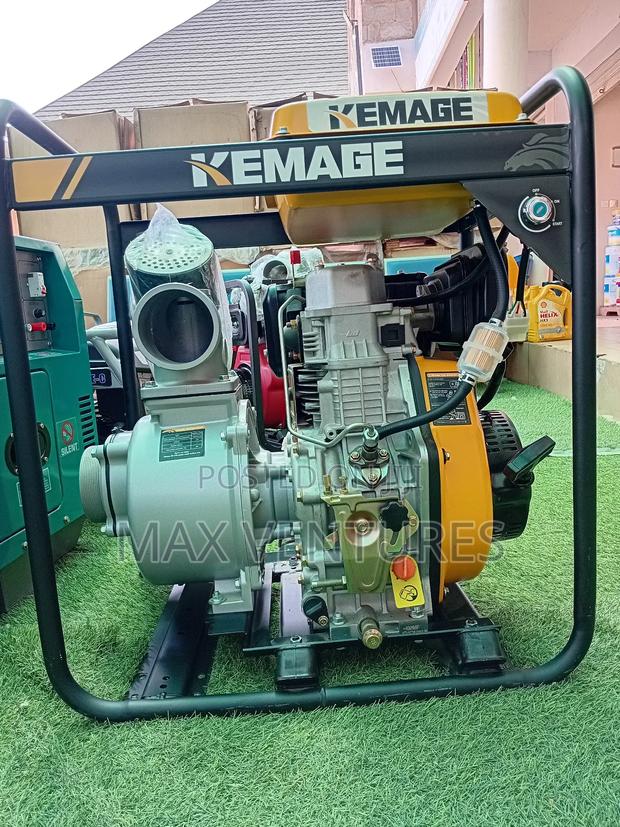 Kemage Diesel Water Pump Key Start Fuel Efficient · Photo 1