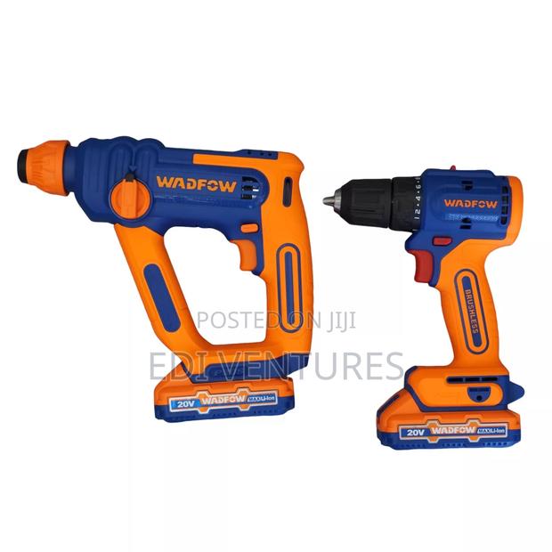 Wadfow Cordless 20v Drill Rotary Hammer 16mm+ 2 Battery · Photo 4