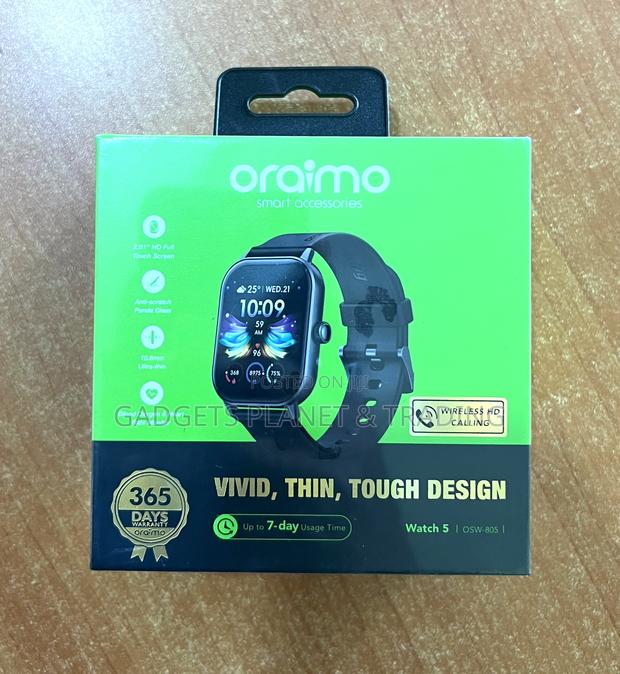 Oraimo Watch 5 Hd Panda 2.01" Glass 1atm Smartwatch Osw-805 · Photo 1