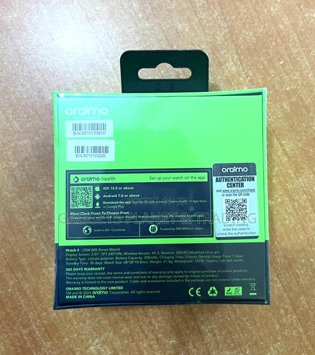 Oraimo Watch 5 Hd Panda 2.01" Glass 1atm Smartwatch Osw-805 · Photo 2