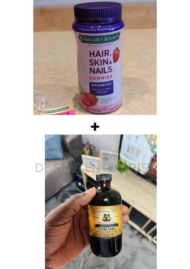 Castor Oil + Gummy Supplement for Wild Hair and Beard Growth · Photo 1