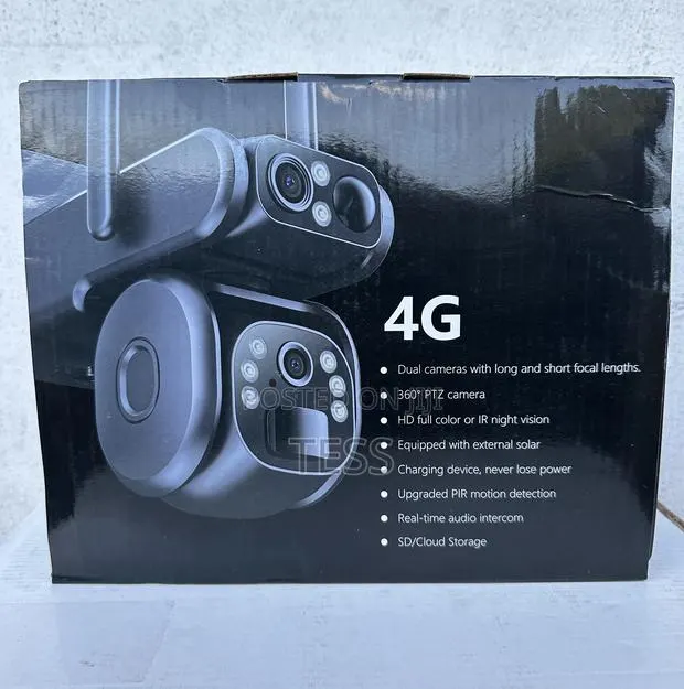 Solar 4g PTZ Camera 2mp+2mpmotiondetector Fullcolor Ubox App · Photo 1