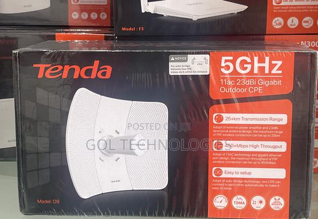 Tenda Access Point 11ac 23dbi Gigabit Outdoor Cpe Cpe O9 · Photo 1