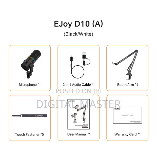 Comica Ejoy D10 Pro RGB Cardioid Dynamic Wireless Microphone · Photo 2