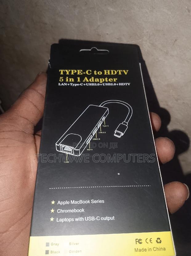 Typec Usb Hub For Macbook, Windows Pc, Laptop, Phones, · Photo 2