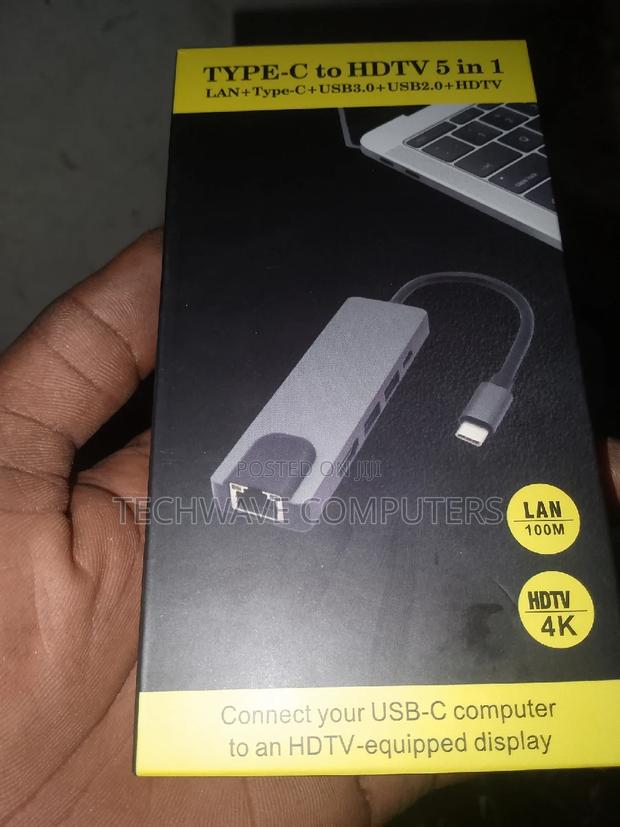 Typec Usb Hub For Macbook, Windows Pc, Laptop, Phones, · Photo 4