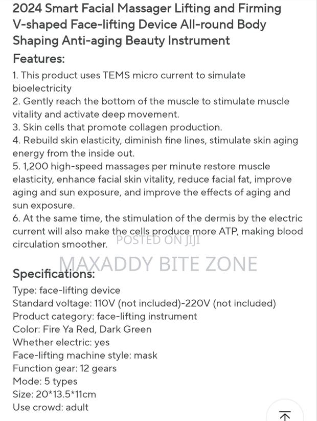 Smart Facial Massager Lifting And Firming V-shaped Device · Photo 8