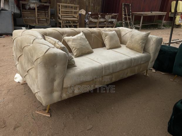Cream Fabric 3 in Sofa With Pilos(Free Delivery) · Photo 2