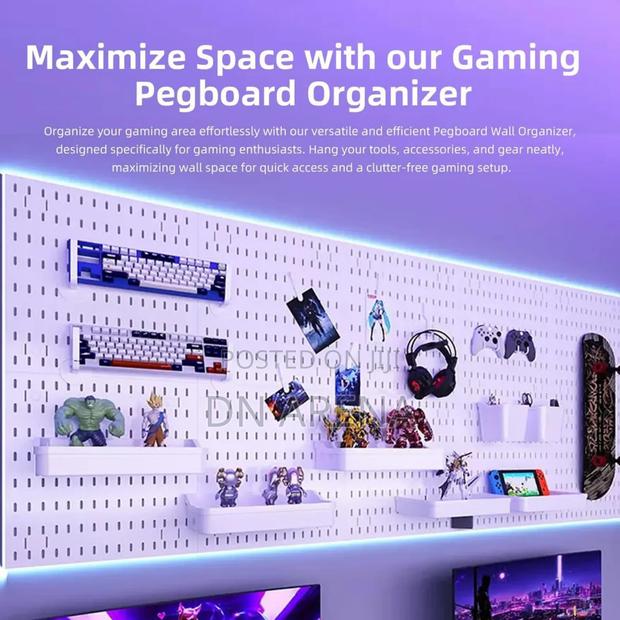 White and Black Plastic Peg Board Perforated Board · Photo 3