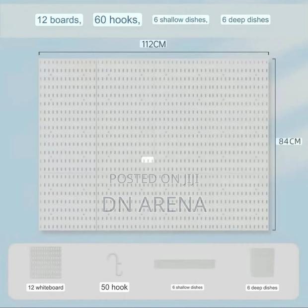 White and Black Plastic Peg Board Perforated Board · Photo 4