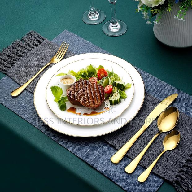 24-Piece Forged Stainless Steel Gold · Photo 2