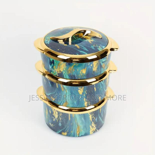 Marble Blue Insulated Dish Set · Photo 2