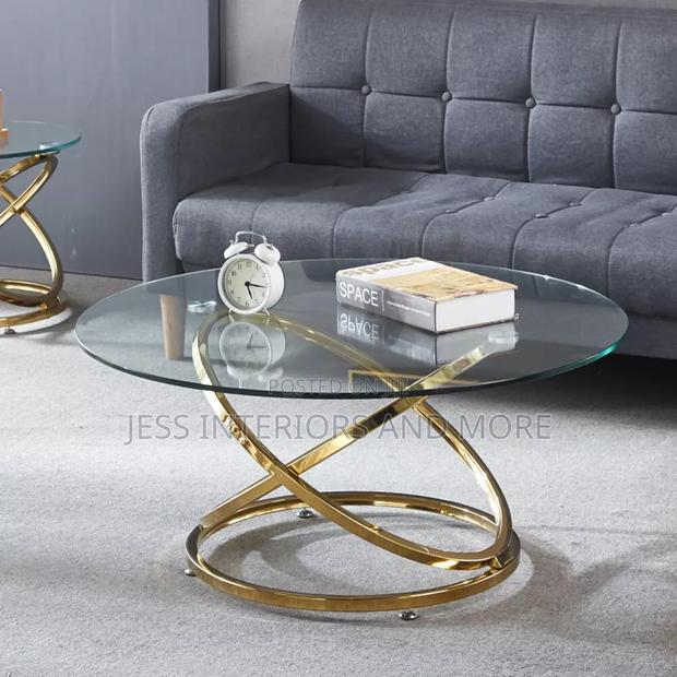 Coffee Table (Clear Tempered Glass Top) · Photo 1