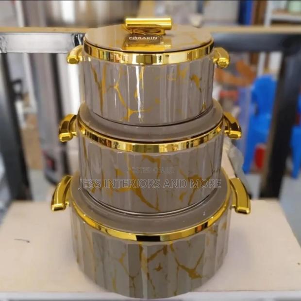 3-Piece Food Warmer Set(Gold) · Photo 1