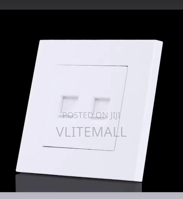 Double Faceplate or Wall Socket With Jack · Photo 1