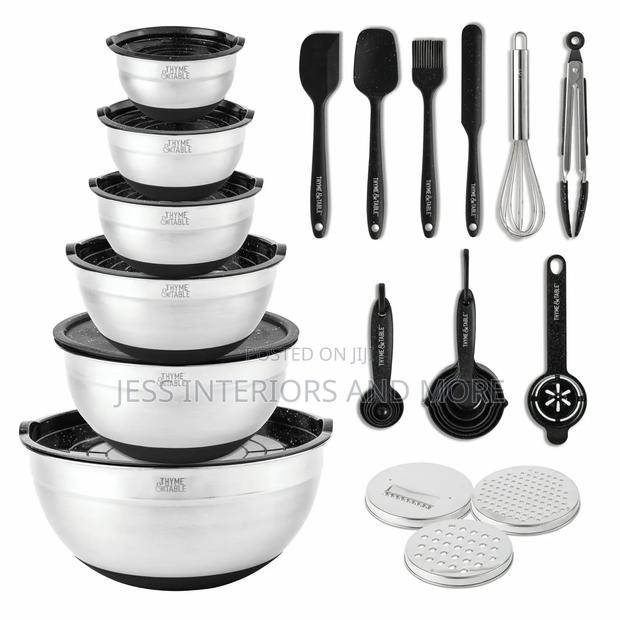 32 Piece Stainless Steel Mixing Bowls · Photo 1