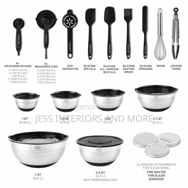 32 Piece Stainless Steel Mixing Bowls · Photo 2