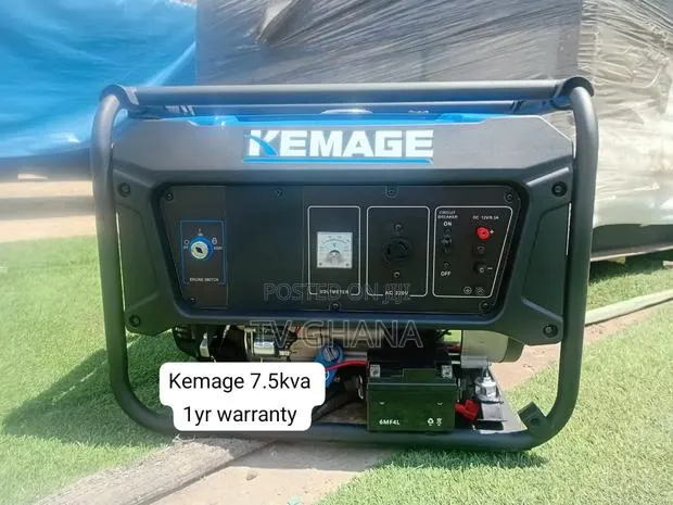 KEMAGE 7.5KVA Generator With Wheels and Handles – Easy to Move7kva · Photo 1