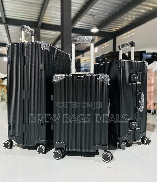 Jony Rosegold 3set Aluminum Purely Locks Trunk Suitcase. · Photo 2