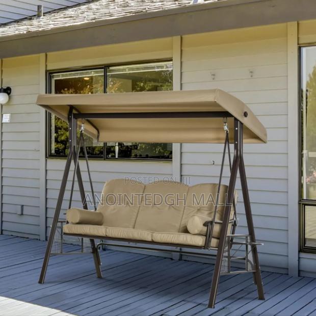 Outsunny 3 Seater Garden Swing With Sun Canopy · Photo 2