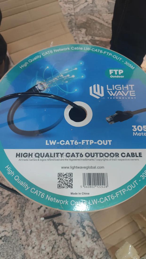 Cable FTP Cat6a 305m Outdoor Network Cable Networking · Photo 1