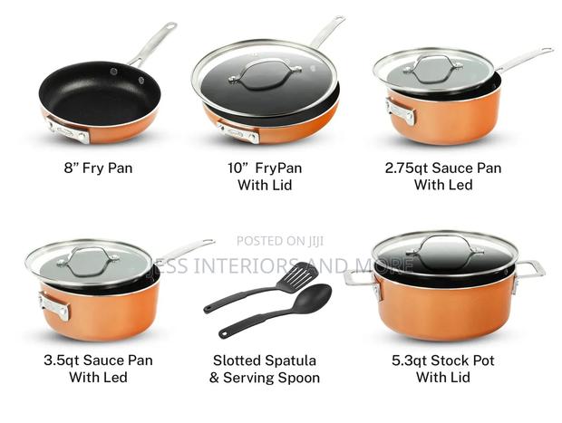 Gotham Steel 10-Piece Nonstick Copper Cookware Set · Photo 2