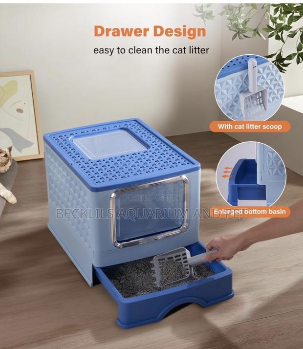 Potable Foldable Colorful Cat Litter Box · Photo 1