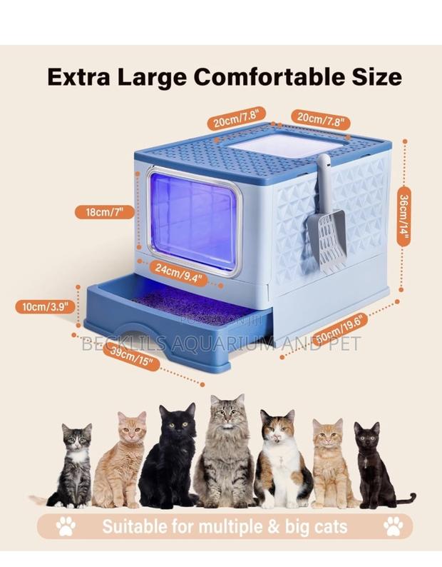 Potable Foldable Colorful Cat Litter Box · Photo 2
