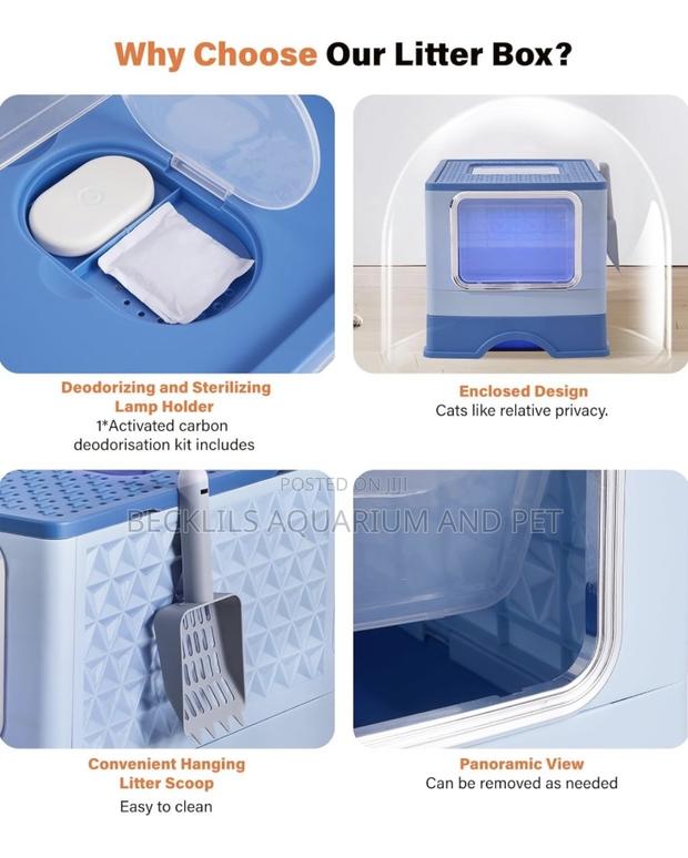 Potable Foldable Colorful Cat Litter Box · Photo 3