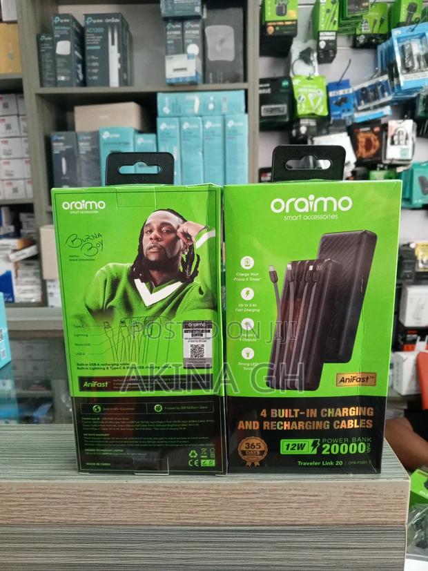 Oraimo 20000mah 12w Powerbank With Charging Cables Opb-P5201 · Photo 2