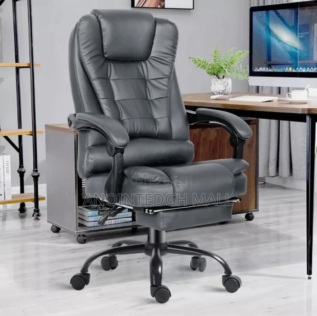 Luxury Massage Gaming Chair With Recliners Footrest Black · Photo 1