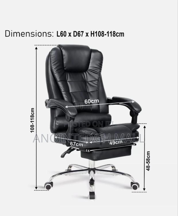 Luxury Massage Gaming Chair With Recliners Footrest Black · Photo 2