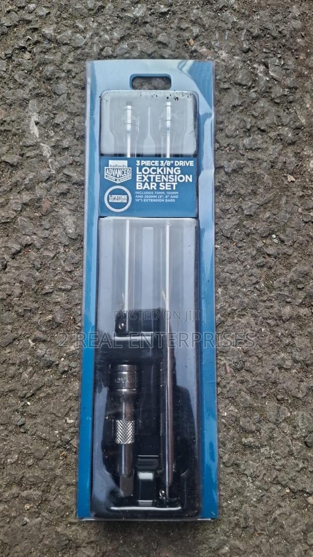 Halfords 3-Piece 3/8" Drive Locking Extension Bar Set · Photo 2