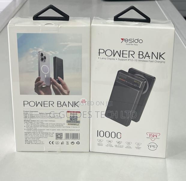 Yesido 10,000mah Wireless Fast Charging Power Bank Yp57 · Photo 4