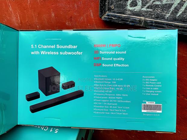 Jvc Soundbar Subwoofer Surround Speakers 8000w Pmpo 3d · Photo 8