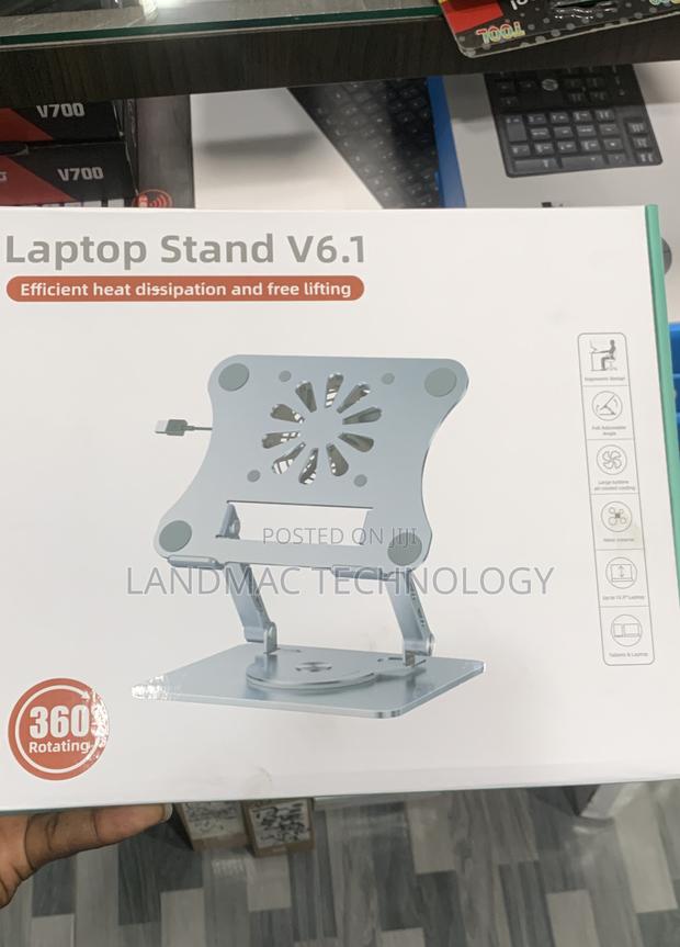 Laptop Stand With Cooling Fan Universal Aluminium Alloy X360 · Photo 1