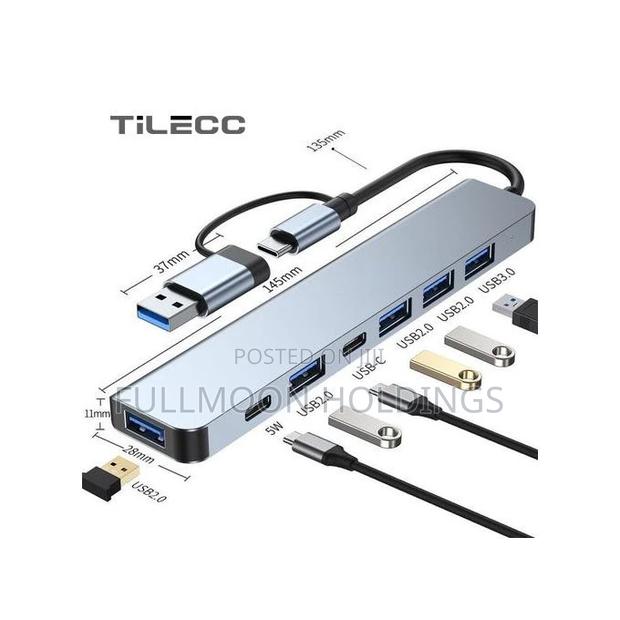 7in1 Multi Ports Usb Type C Hub Splitter Adapter Expansion · Photo 1
