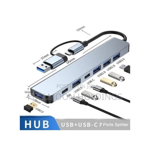 7in1 Multi Ports Usb Type C Hub Splitter Adapter Expansion · Photo 3