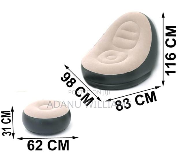 Portable Inflatable Chair Lazy Sofa With Footrest · Photo 2