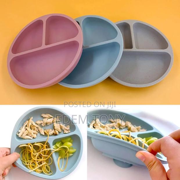 3pcs Baby Silicone Dining Plates · Photo 3