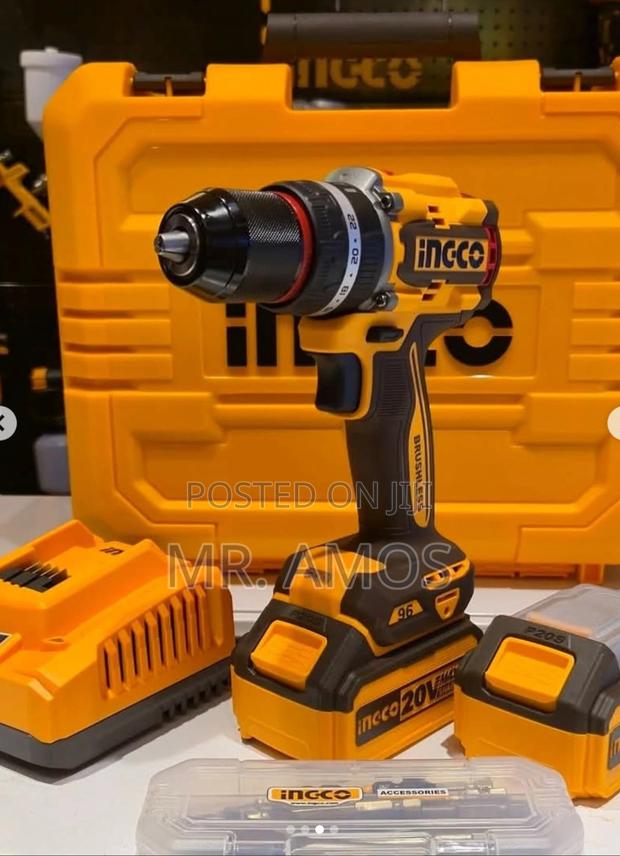 96nm BL Cordless Impact Drill With 2PCs 4.0Ah Batteries - CIDLI209689 · Photo 2