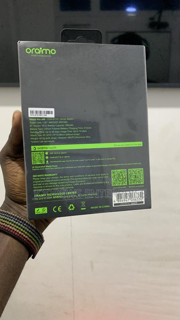 Oraimo Watch Pro Am 1.85" Amoled Ip68 Smart Watch · Photo 4