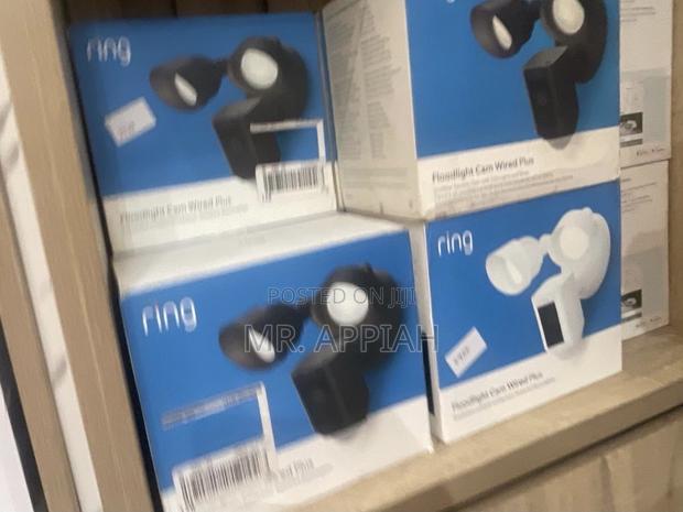 Shop Ring Floodlight Cam Wired Plus(Black and White) · Photo 1