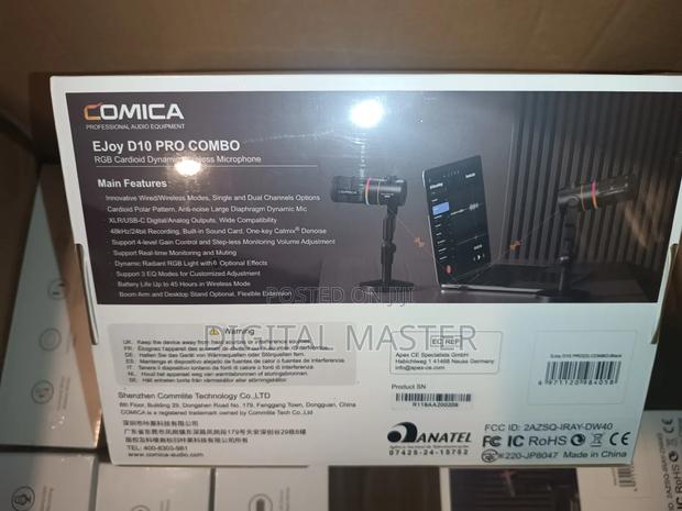 Podcast Mic (Ejoy D10 Pro Combo RGB Cardioid Dynamic Mic) · Photo 2